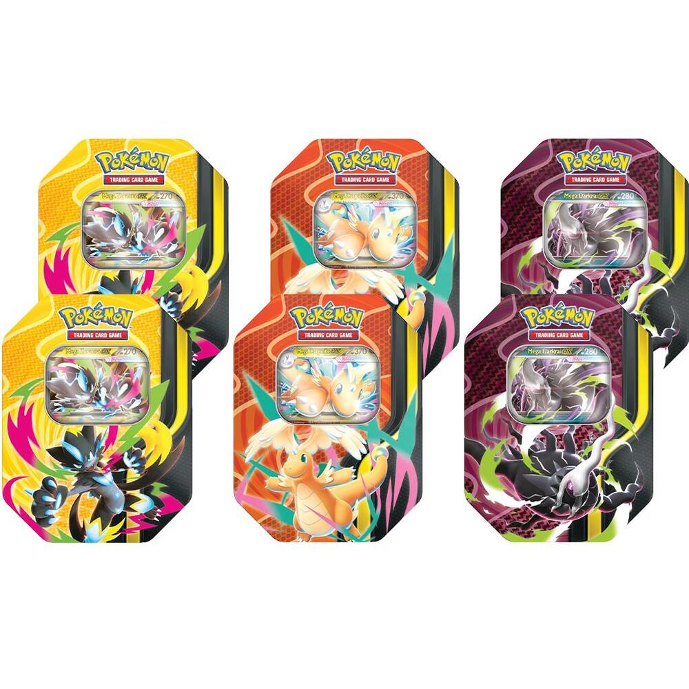 Mega Forces Tin Case sealed Pokémon TCG product