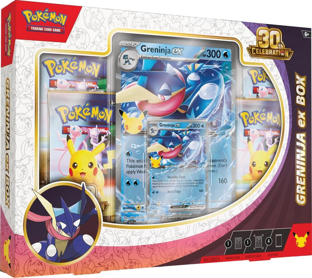 30th Celebration Greninja ex Box sealed Pokémon TCG product