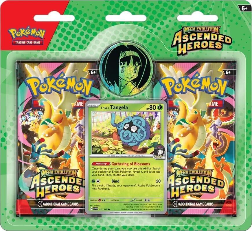 Mega Evolution: Ascended Heroes Collection - Erika (1-Tab) sealed Pokémon TCG product