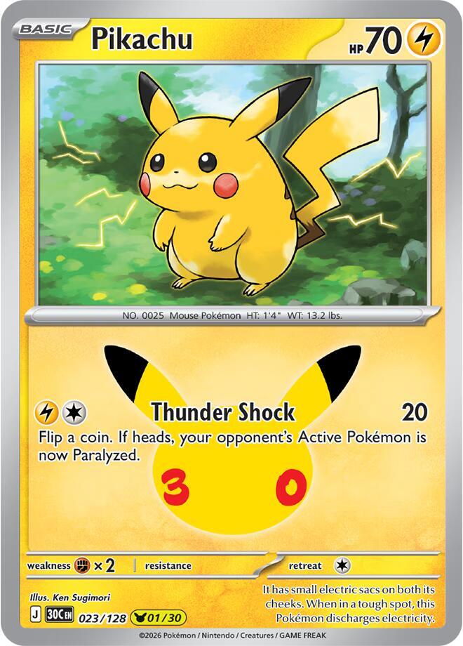 Pikachu - 023/128 sealed Pokémon TCG product