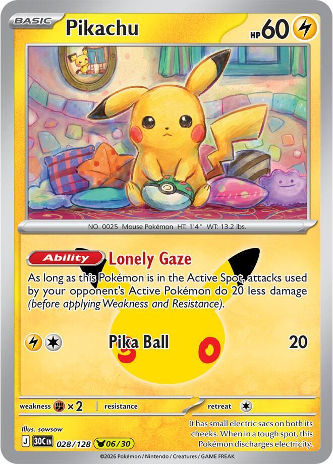 Pikachu - 028/128 sealed Pokémon TCG product