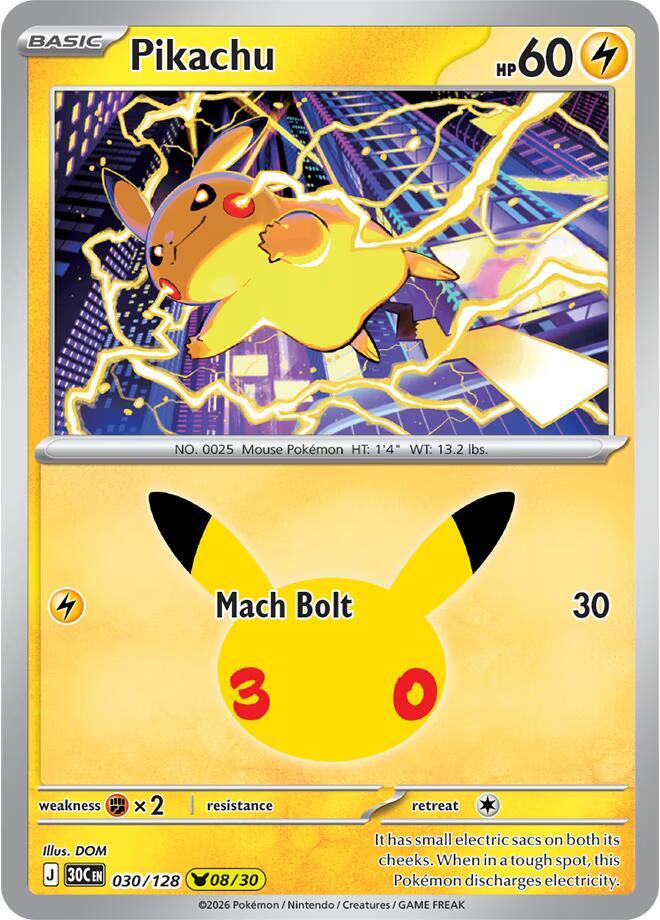 Pikachu - 030/128 sealed Pokémon TCG product