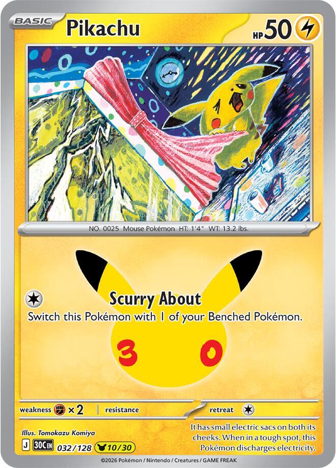 Pikachu - 032/128 sealed Pokémon TCG product