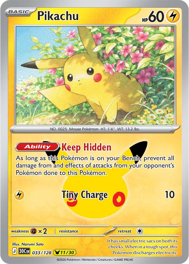 Pikachu - 033/128 sealed Pokémon TCG product
