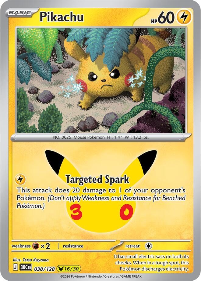 Pikachu - 038/128 sealed Pokémon TCG product