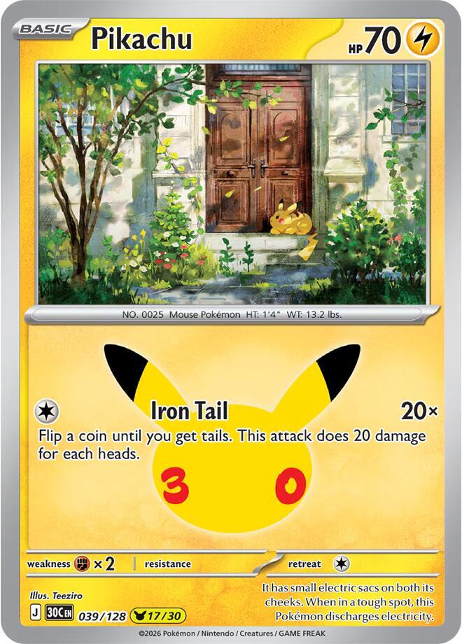 Pikachu - 039/128 sealed Pokémon TCG product
