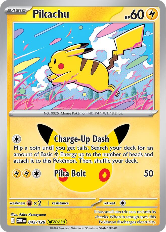 Pikachu - 042/128 sealed Pokémon TCG product