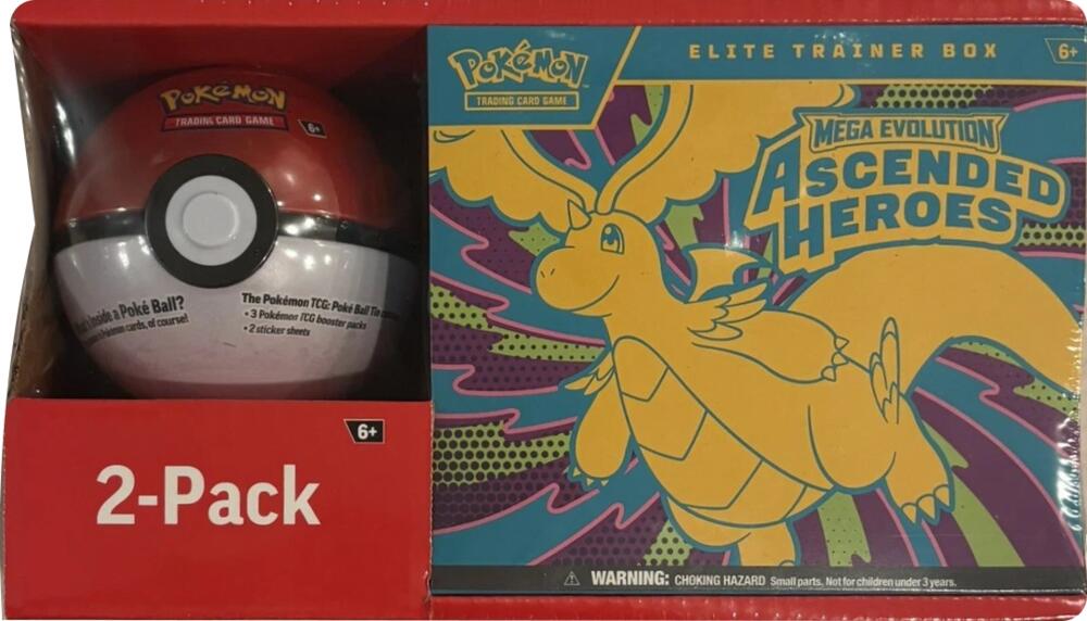 Ascended Heroes Elite Trainer Box and Pokeball (Sam's Club) sealed Pokémon TCG product